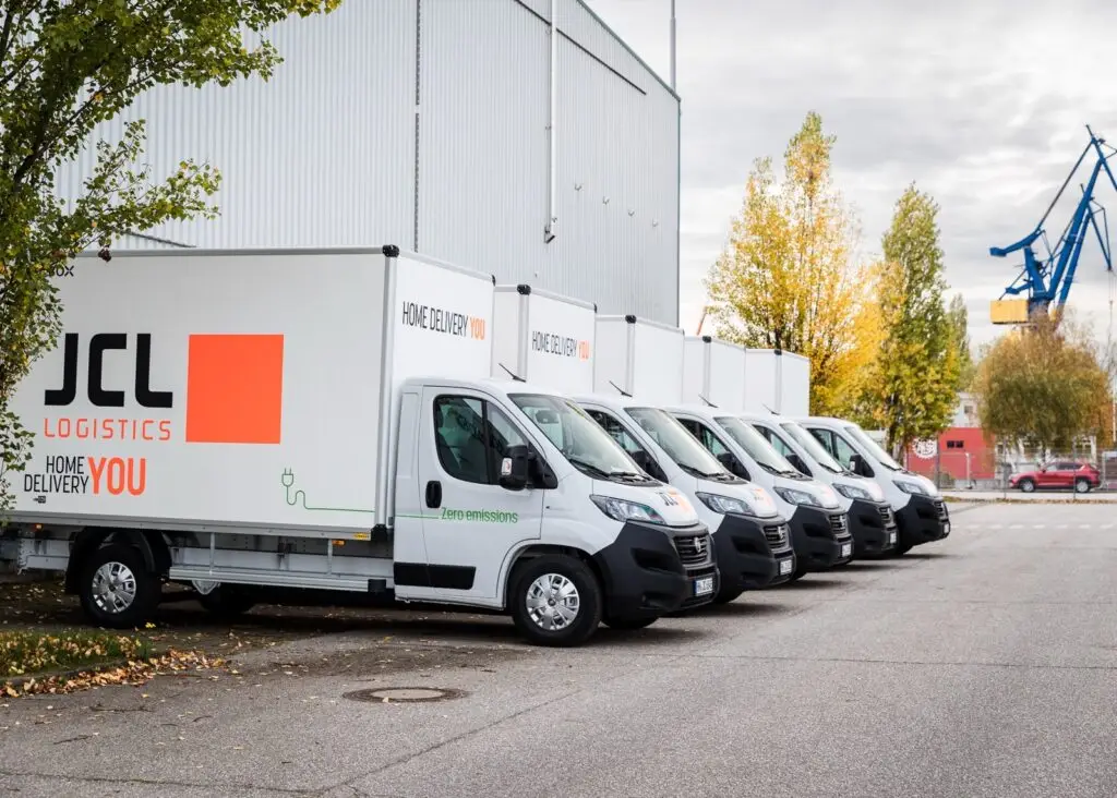 Zero-emissie voertuigen van JCL Logistics